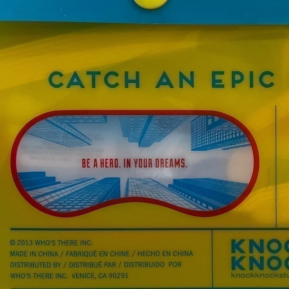 Knock Knock “Superhero Action-Adventure” Dream Eye Mask